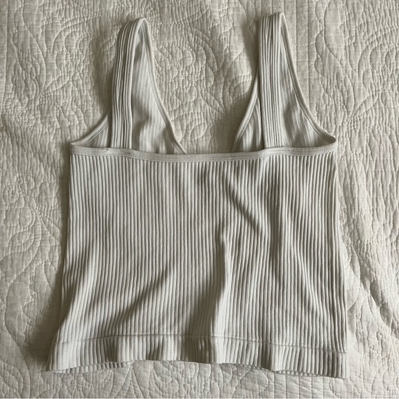 White Ribbed Tank - Picture 3 of 3